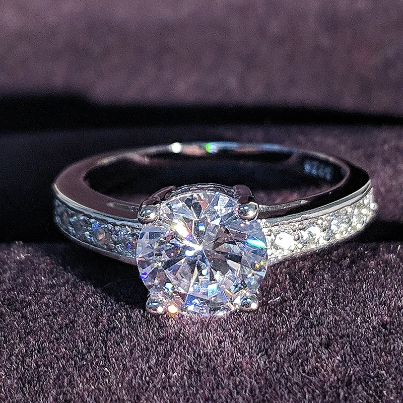 Женское кольцо из серебра 925 пробы с индивидуальным дизайном R743|engagement ring|925 sterling