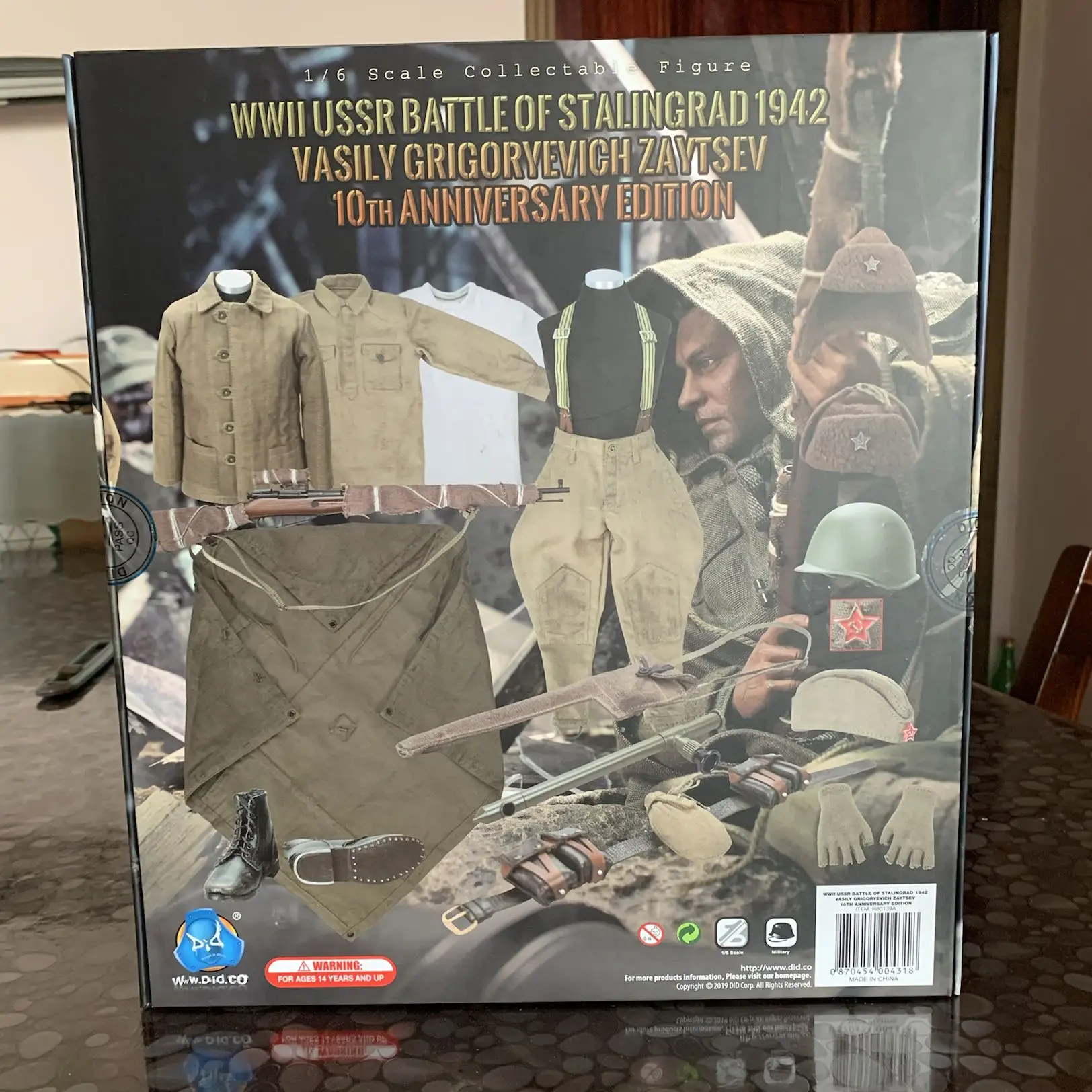 Коллекция экшн-фигурок DID 80139 1/" советский Снайпер Василий 2,0"