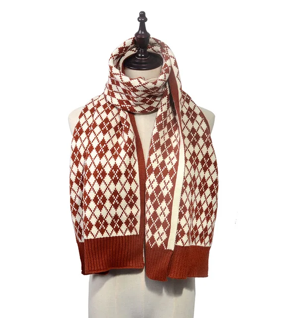 Christmas Pure Cotton Lady Big Shawl Imitation Cashmere Scarf Soft Skin-friendly Thickening Warm Letter Printing Shawl Scarf 10