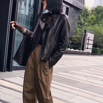 MEWE Women  New Fashion Genuine Real Sheep Leather Jacket G39