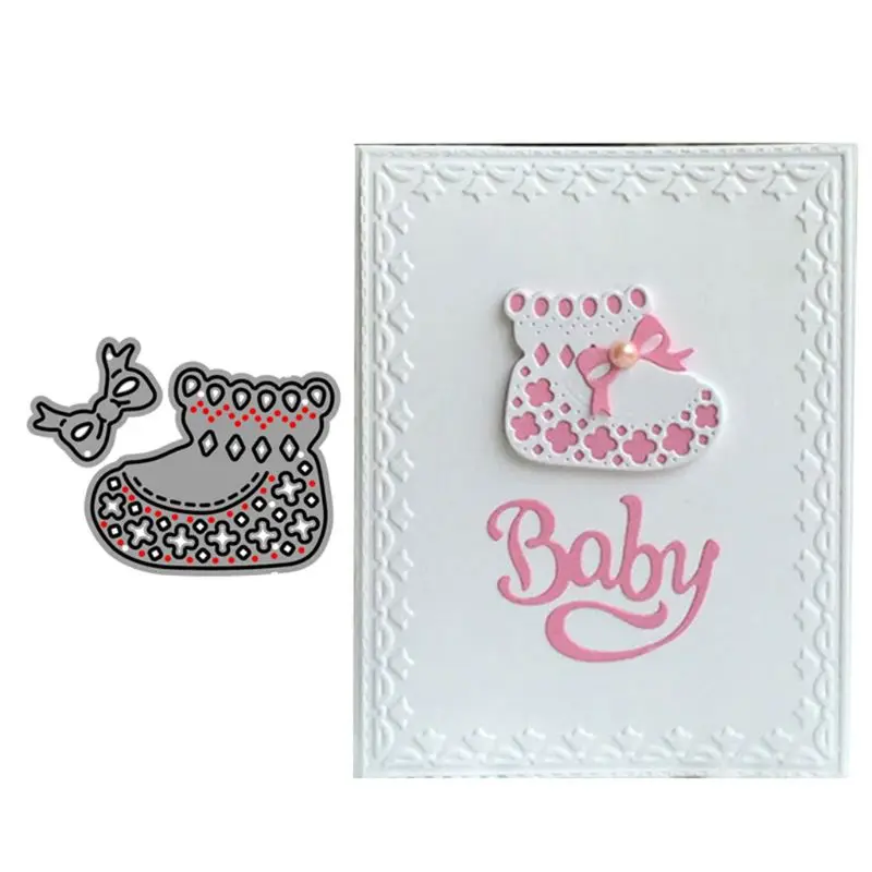 

Baby Shose Metal Cutting Dies Stencil Scrapbooking DIY Album Stamp Paper Card Embossing Decor Craft New Dies for 2020