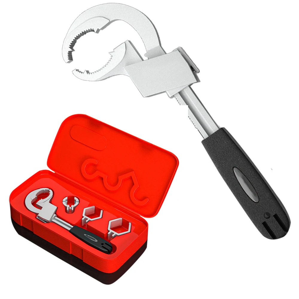 Chave ajustável chave inglesa de abertura grande banheiro ferramentas de  reparo para banheiro/lavatório/tubo porca desmontagem