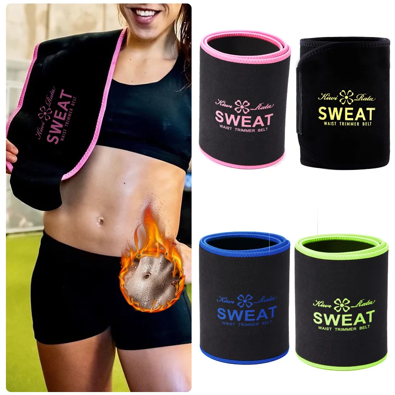 Neoprene Sauna Women Waist Trainer Trimmer Belt Sweat Corset Body Shaper Ab Cincher for Workout Faja Shapewear | Женская одежда
