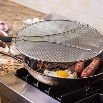 

13 Inch Splatter Sn with TPR Grip-Tight Handle, Fine Mesh Heavy Duty Splatter Guard