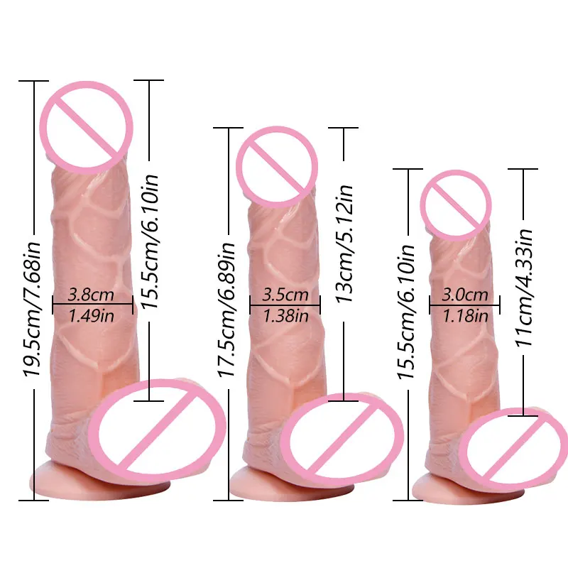 Soft Realistic Dildo Erotic with Suction Cup Sex Toys Shop for Woman Flexible Cock Big Dildo Masturbation Bend Flesh Skin Penis