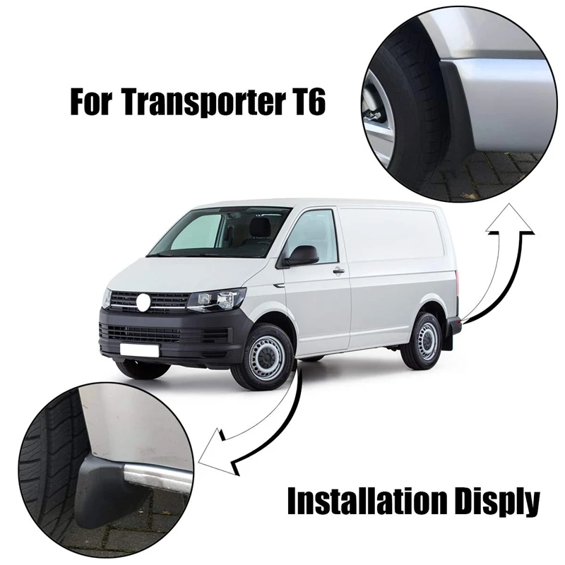 Брызговики для Transporter Caravelle T6 Multivan на Брызговики щитки брызговики 4 шт. передние и задние