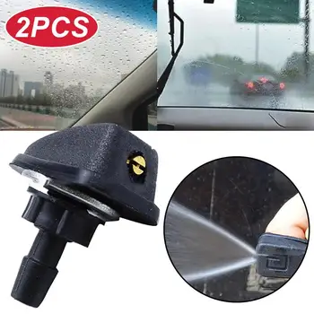 

2 X Auto Car Front Windscreen Universal Washer Wiper Nozzle Water Spray DIY Kits For VW Replacement