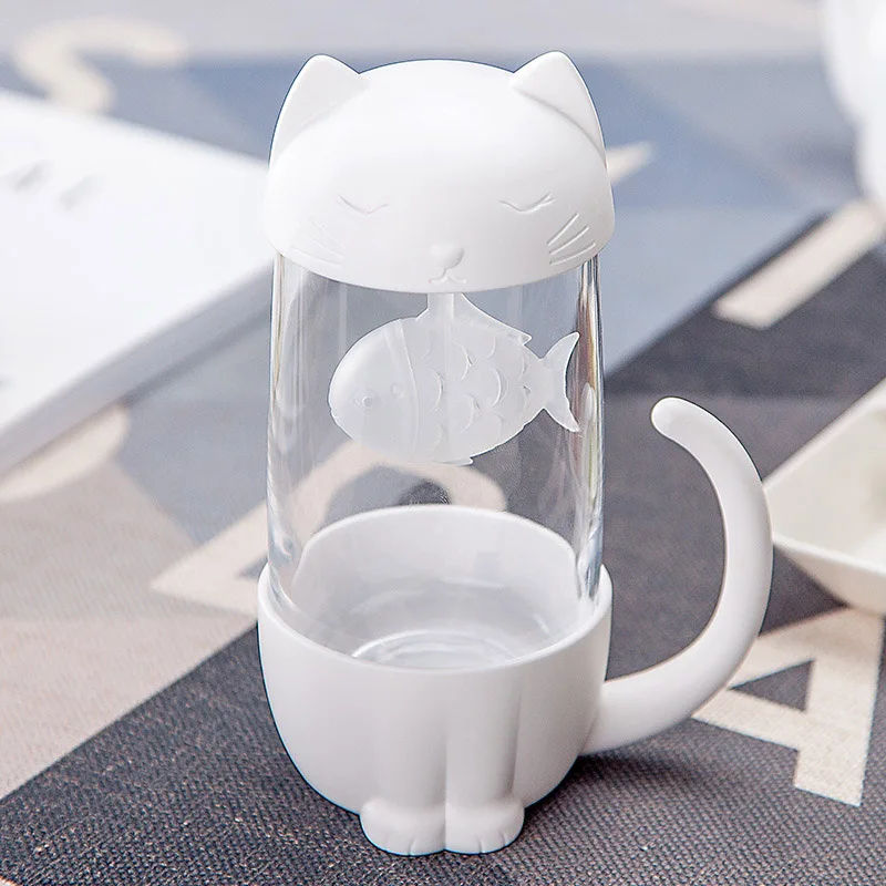 Creative 300ml Tea Strainer Cat Dog Tea Infuser Cup Grasses mug Teapot Teabags for Tea& Coffee Filter Drinkware Kitchen Tools