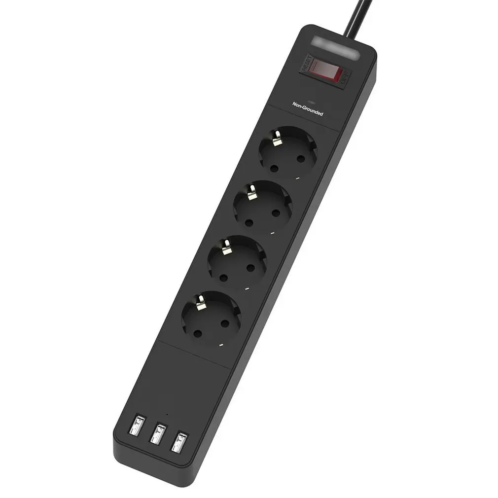 

Smart USB Power Strip Socket EU Plug 4 Outlet 3 Port USB Charger Phone Tablet Charger Adapter For Home