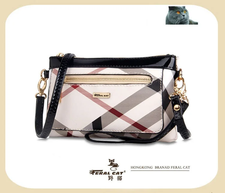 FERAL CAT 2020 New Simple Ladies Design High Quality Genuine Bags Clutch Wallet Fashion Dollar Price Long Purse Card Hol38