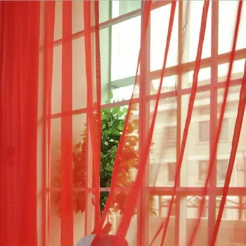 

Modern Design Solid Color Curtain Panel Curtains for Home Kitchen Living Room Bedroom Tulle Curtain for Window Decoration