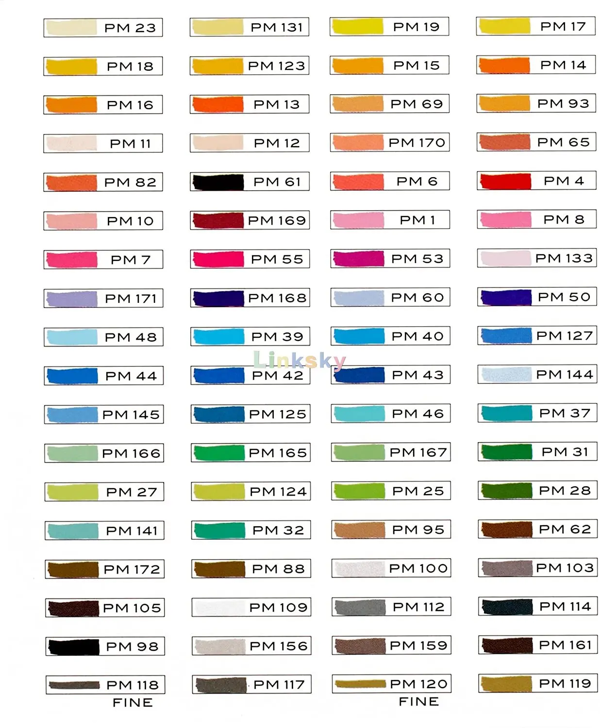 Prismacolor 3722 Premier Double-Ended Art Markers, Fine and Chisel