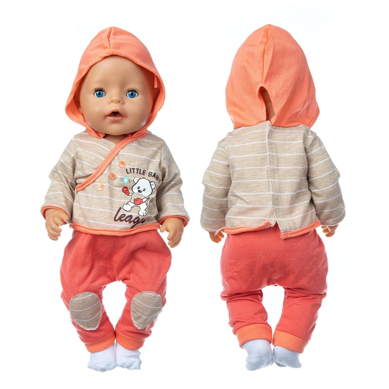 Suit Doll Clothes Fit 17 inch For 43cm Baby New Born Doll Clothes doll accessories doll clothes