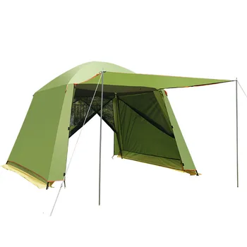 

Alltel high quality 300*300*210CM double layer ultralarge 4-8person family party gardon beach camping tent gazebo sun shelter