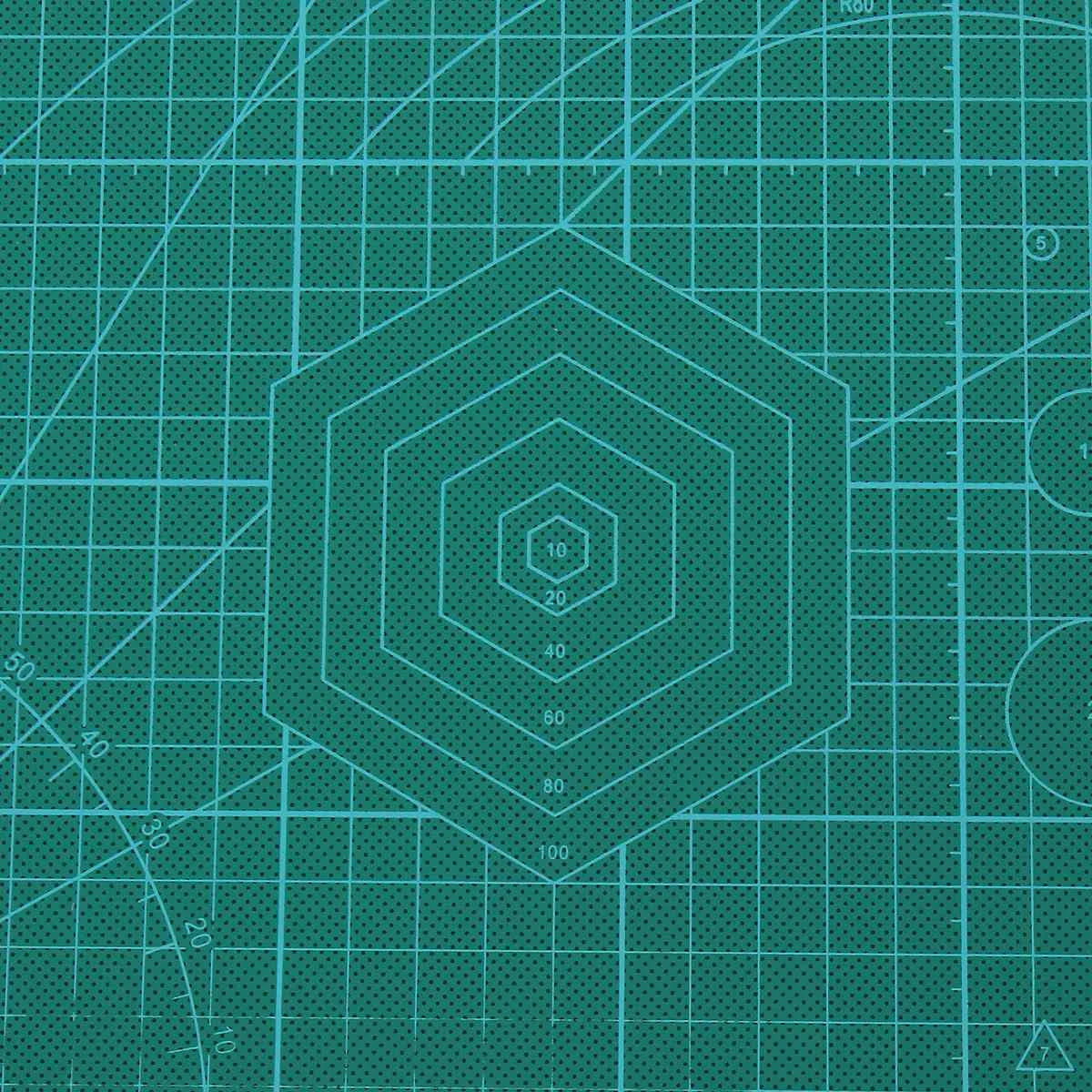 Cena 3mm A2 mata do cięcia z PCV do cięcia Pad Patchwork podwójne drukowane samonaprawiania mata do cięcia Craft pikowanie Scrapbooking pokładzie 45X60CM