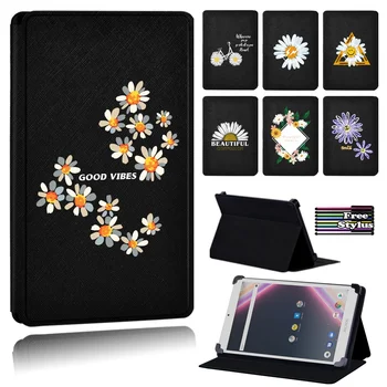 

Case for Archos Core 80/Archos Core 101 (3G V2/3G Ultra)/Archos Core 101 3G - Dust-proof Leather Daisy Tablet Case + Free Stylus