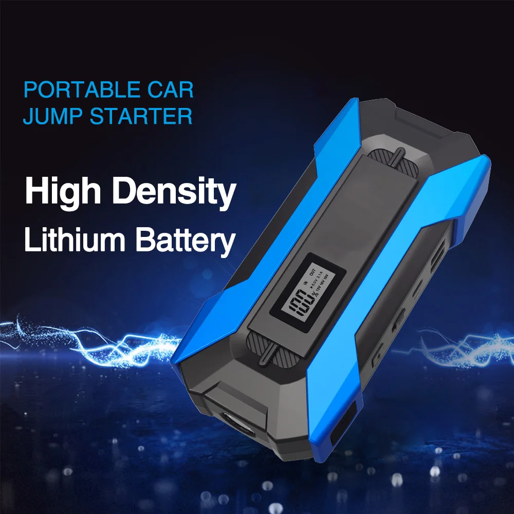 Car Jump Starter Battery portable Power Bank 20000mAh Capacity Starting Device Emergency Booster With Digital Display | Электроника