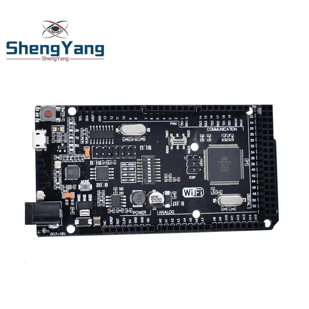 ShengYang Mega+ WiFi R3 ATmega2560+ ESP8266 32M USB-TTL памяти CH340G совместимый для Arduino Mega NodeMCU ESP8266