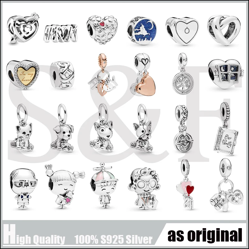 

2019 Mother Day Jewelry Mr. Wise Bead Pendants S925 Sterling Silver original Charm Fit Pandora charm beads Bracelets