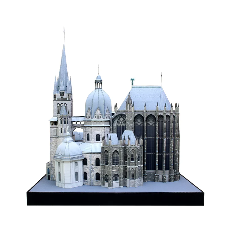 

3D Бумажная трехмерная архитектура Aachen, бумажная модель собора, кукольные домики, сборная игрушка «сделай сам» для детей