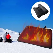 Коврик для подушки с подогревом, автоматический надувной коврик для рыбалки, Регулируемый USB портативный Подогрев, подушки для сиденья для зимней рыбалки