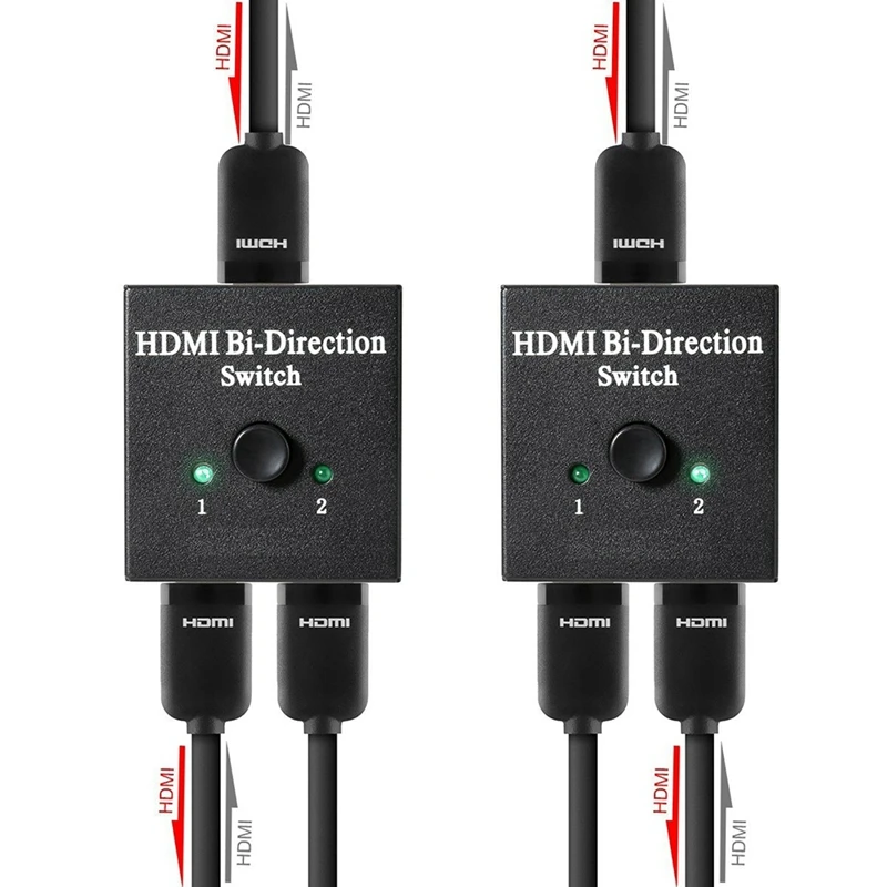 Hdmi 2,0 двунаправленный интеллектуальный коммутатор 2X1 1X2 Ultra Hd 4K двунаправленный Hdmi 2,0 Переключатель концентратор Hdcp 3D 1080P 4K Hdmi адаптер