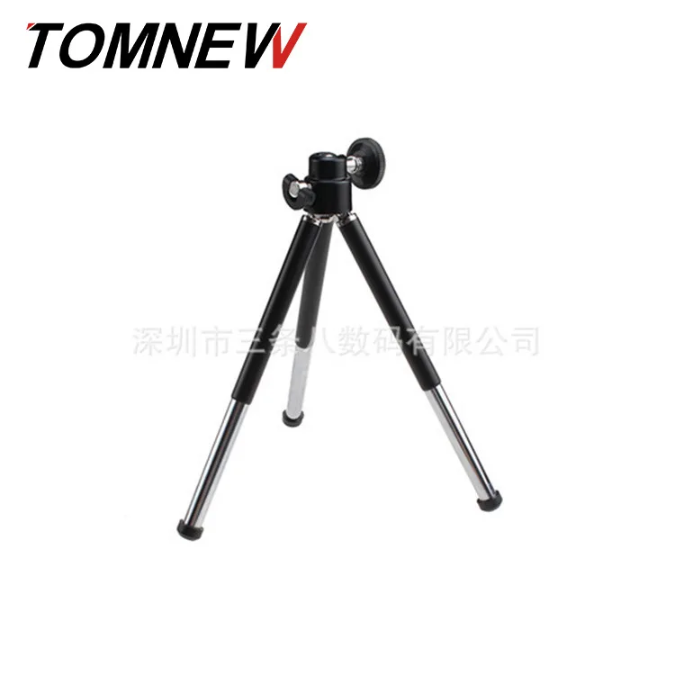 

Metal Head Desktop Tripod Small Tripod Card Machine Tripod Metal Mini Two-Section Tripod