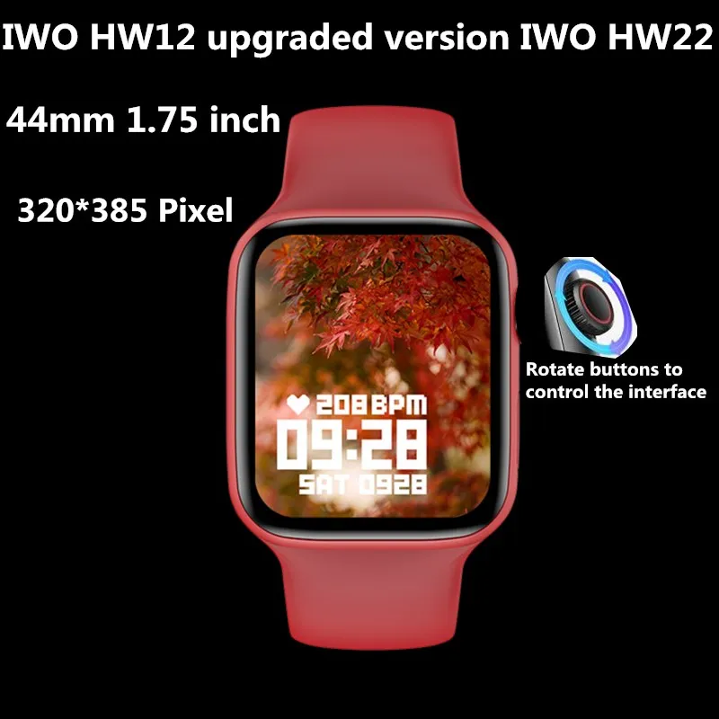 Jam Tangan Pintar 2021 IWO HW22 44Mm 1.75 Inci Seri 6 Jam Tangan Pintar  Bluetooth Panggilan Musik Putar Gelang Pintar IWO HW12 Versi Upgrade|Jam  Tangan pintar| - AliExpress