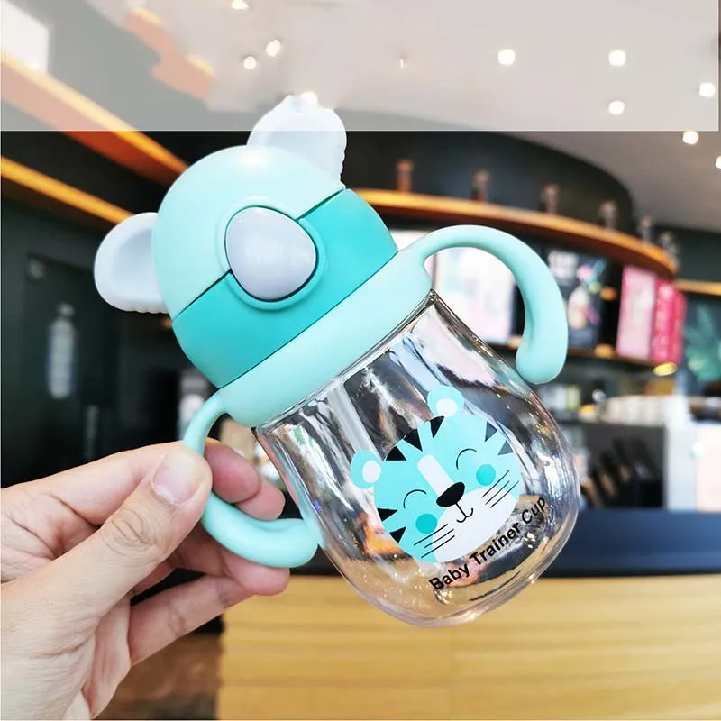 350 мл детская развивающая Питьевая чашка чудо-тренажер для воды с двумя ручками