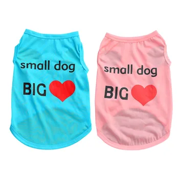 

Summer Must Small Pet Dog Vest Puppy Cats Cute Coat Clothes T-shirt Summer Apparel Vest Dress Soft And Comfortable