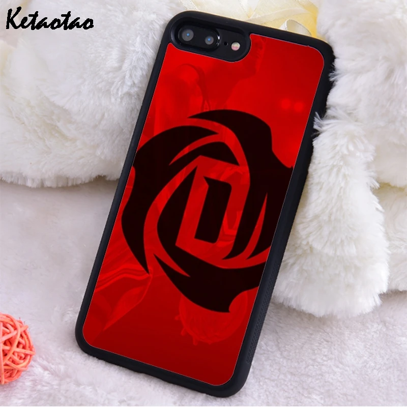Силиконовый чехол для телефона Ketaotao derrick розовый черный твердый из ТПУ iPhone 6S 7 8 Plus