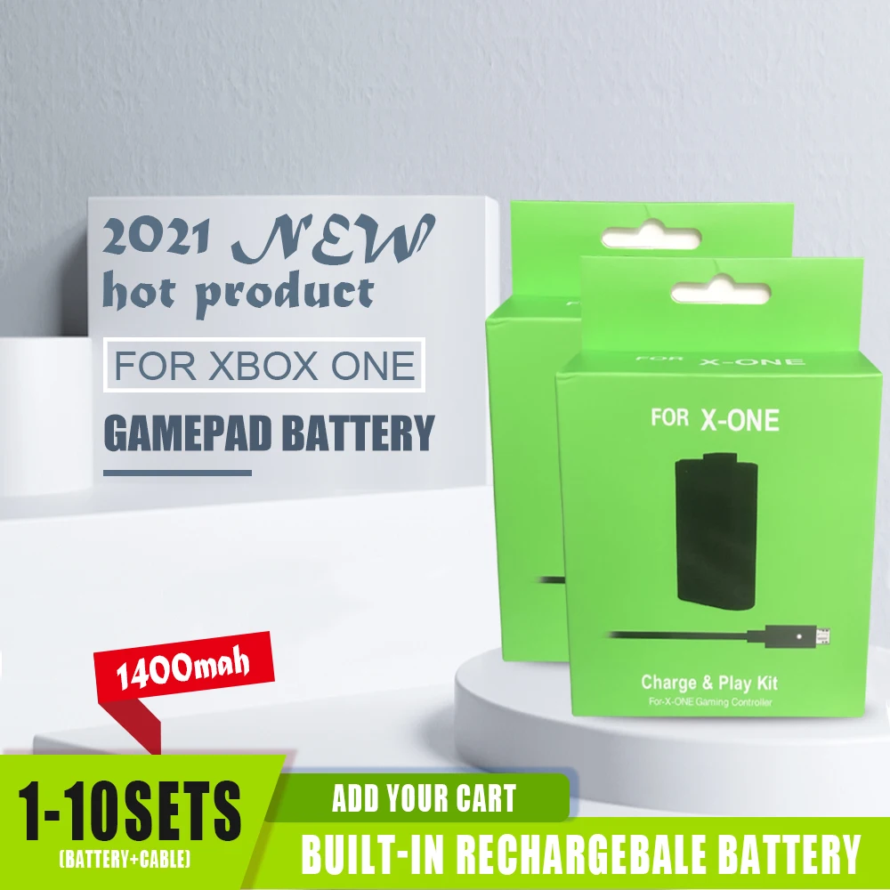 При заказе 1-10 штук 1400 мА-ч для Microsoft XBOX один геймпад Беспроводной контроллер