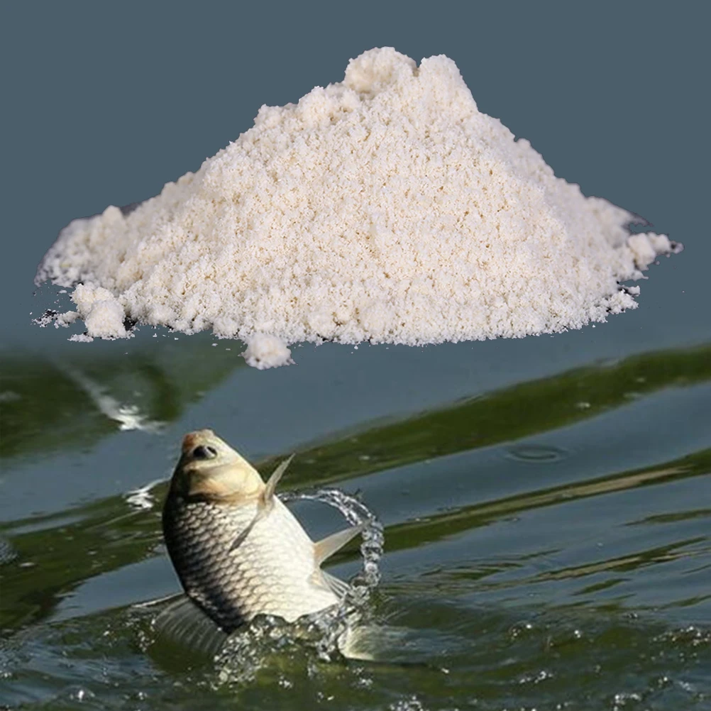 1 Bag Fishing Lure Garlic Powder Bait Additive For Herabuna Bighead Carp GroundBait Feeder Ground additives | Спорт и развлечения