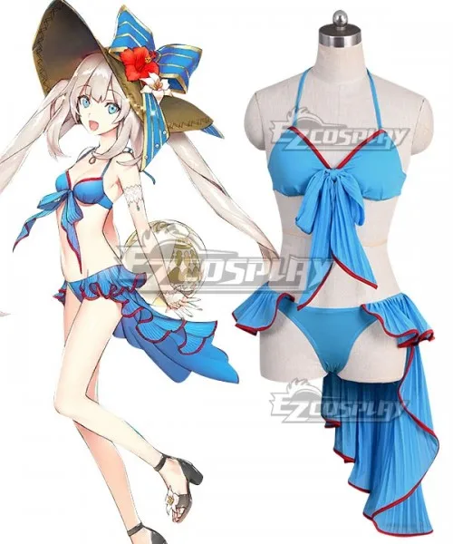 

Fate Grand Order Rider Caster Marie Antoinette Swimsuit Girls Summer Party Swimming Suit Halloween Cosplay Costume E001