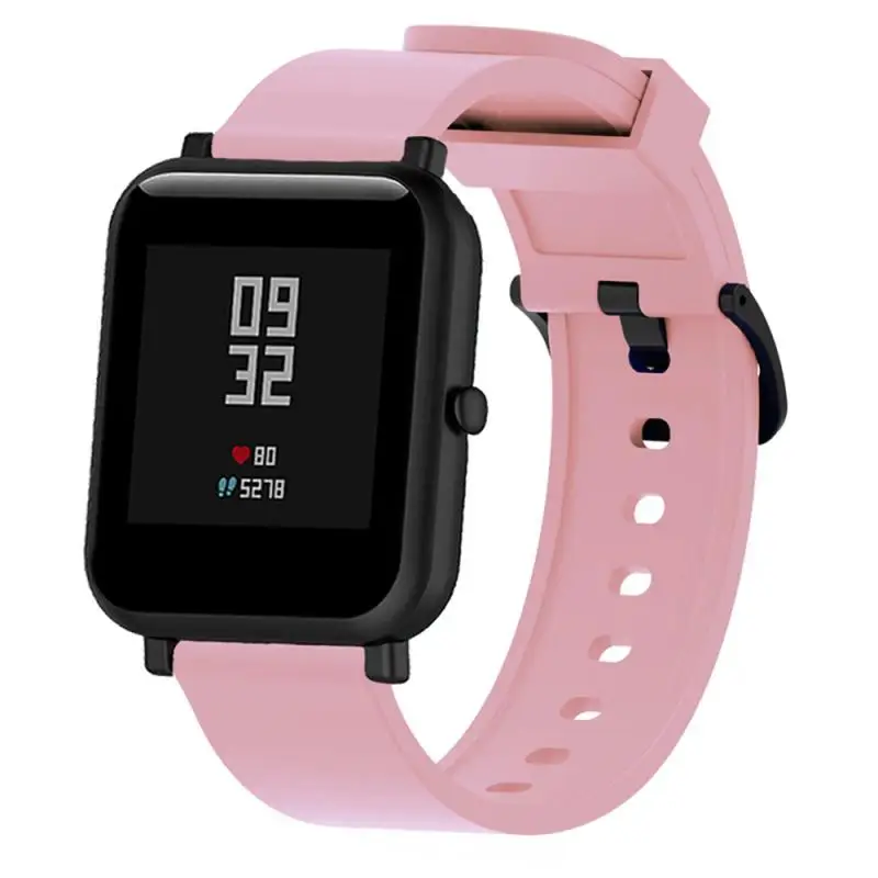 Силиконовый спортивный ремешок для Xiaomi Huami Amazfit Bip умные часы 20 мм сменный Браслет умные аксессуары