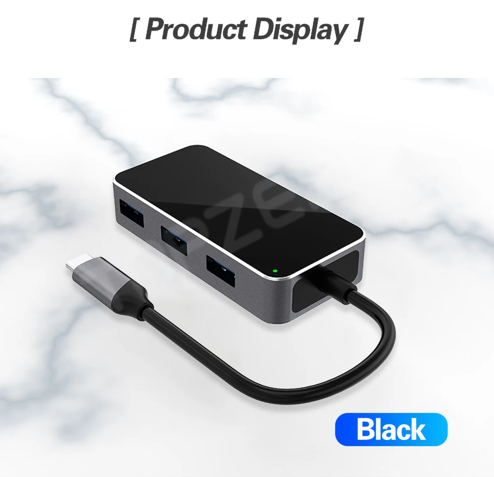 4 в 1 USB 3,0 концентратор RJ45 адаптер для Windows MacBook Pro док-станция Мульти USB C концентратор супер скорость USB 3,0 разветвитель 4 порта USB-C концентратор