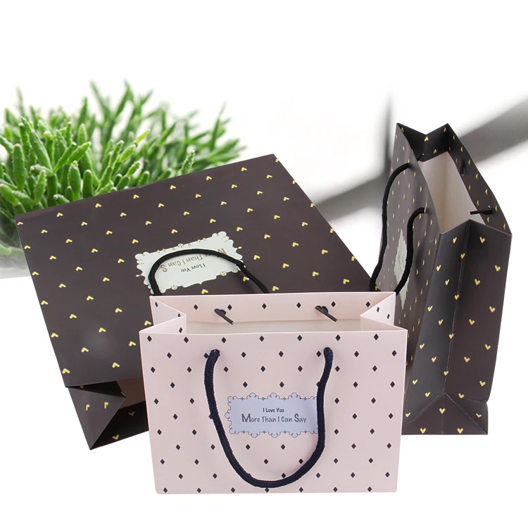 

20Pcs/lot Gift Bags With Handles Multi-function High-end Black Paper Bags 6 Size Recyclable Environmental Protection Bag
