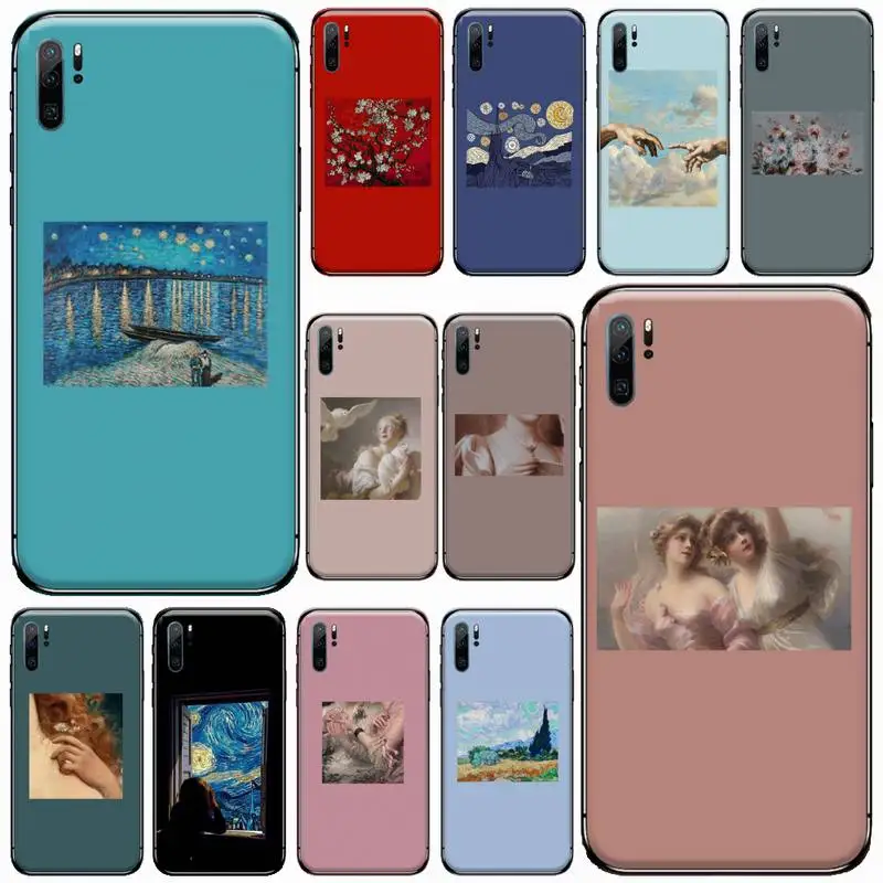 

Classical art original pattern Phone Case For Huawei honor Mate P 9 10 20 30 40 Pro 10i 7 8 a x Lite nova 5t