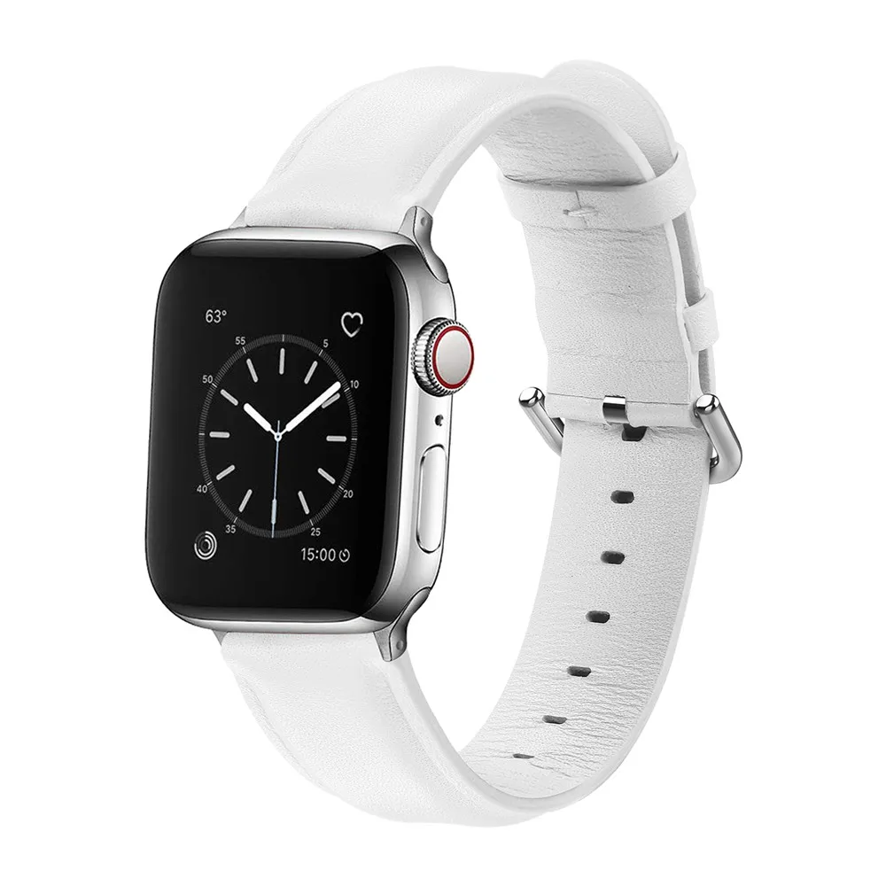 Ремешок для часов из натуральной кожи для Apple Watch 5, 4, 44 мм, 40 мм, 38 мм, 42 мм, спортивный ремешок, браслет, аксессуары для iwatch 3, 2, 1