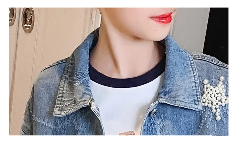 Giacca di jeans bambina intarsiata con strass stella graffi motivo a stella  cappotto moda giacca Jean blu chiaro 110-160cm - AliExpress Mother \u0026 Kids