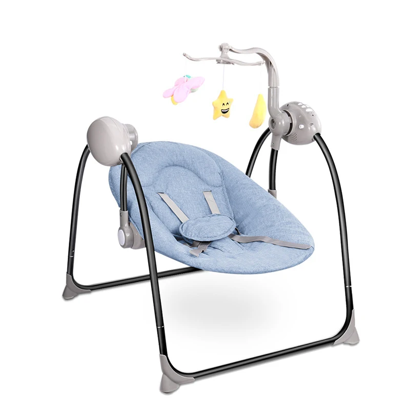 Blue Детское кресло-качалка IMBABY, детские качели, электрическая детская колыбель с пультом дистанционного управления, кресло-качалка для новорожденных, кресло-качалка - Цвет: Blue