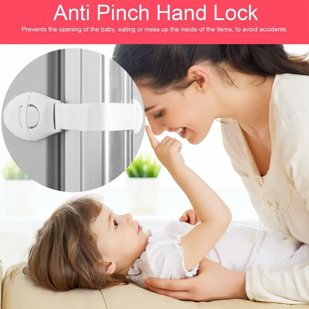 Practical Children Anti Open Drawer Lock Multifunction Baby Anti Pinch Hand Cabinet Lock Baby Safety Protection