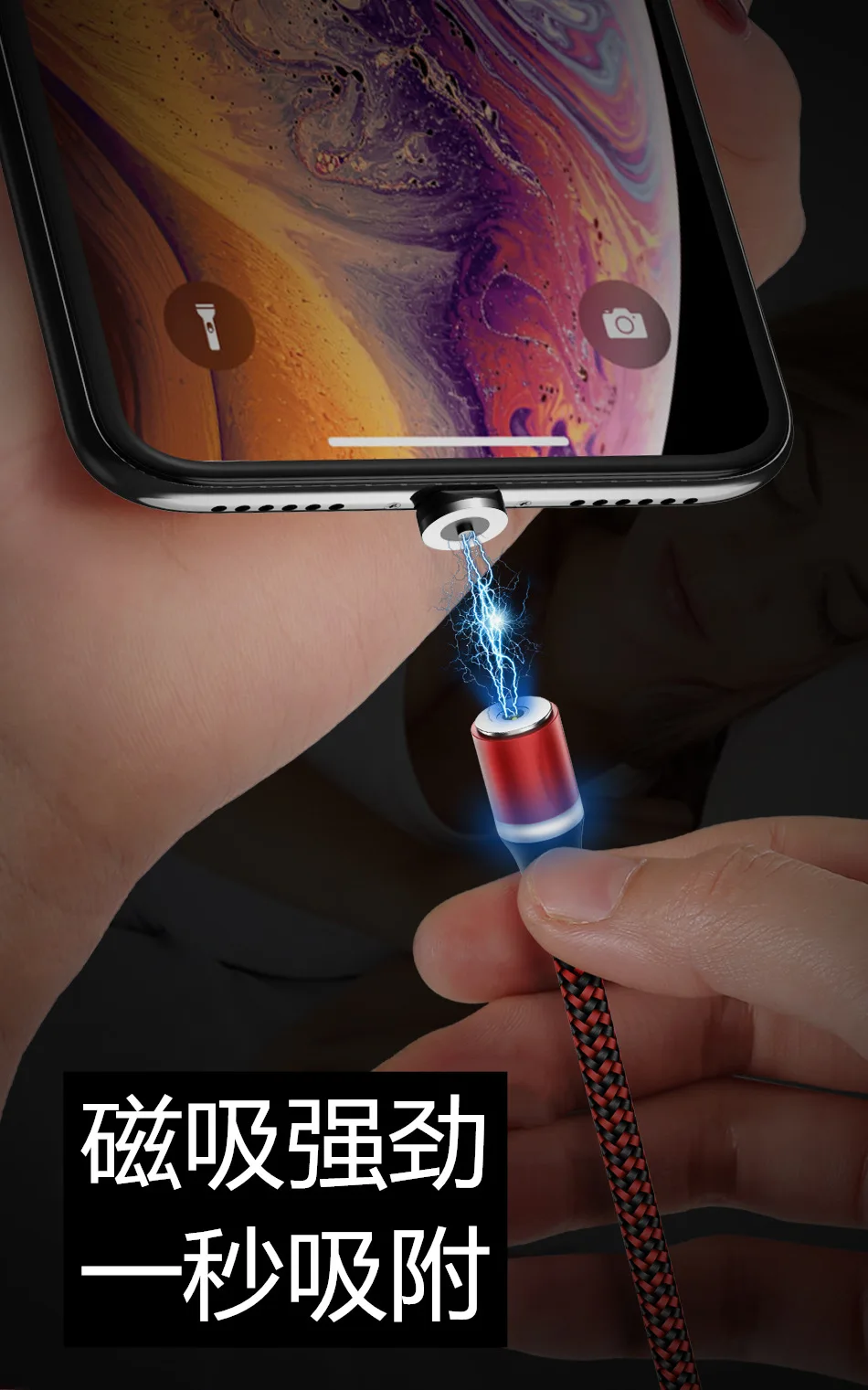 Bozhu Магнитный зарядный Micro USB кабель для iPhone samsung Xiaomi Мобильный телефон QC3.0 быстрое магнитное зарядное устройство usb type C кабель провода