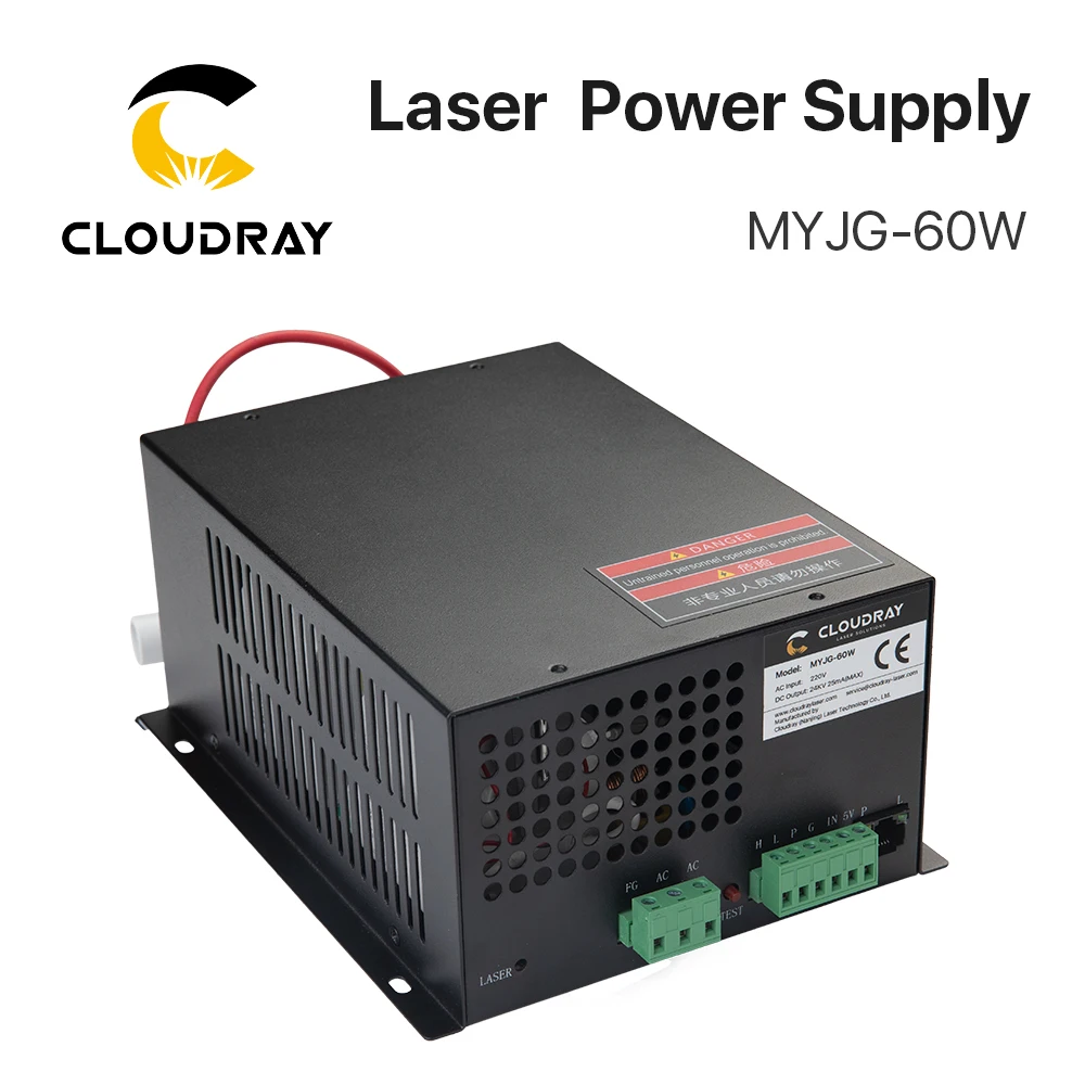 Cloudray 60 Вт CO2 лазерный блок питания для CO2 лазерная гравировка резка машины MYJG-60W категория