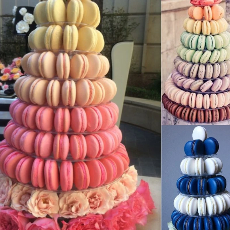 Cake Decorating Tools Cake Stand Cake Baking Tools Dessert Stand 10 Tiers Round Macaron Tower Stand Macarons Stand Cake Display Rack Birthday Party Events Wedding Display Shelf