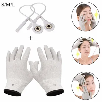 

1 Pair Massage Relaxation Conductive Electrotherapy Massage Electrode Gloves Shock Wire Machine Therapy Hand Massager Tool