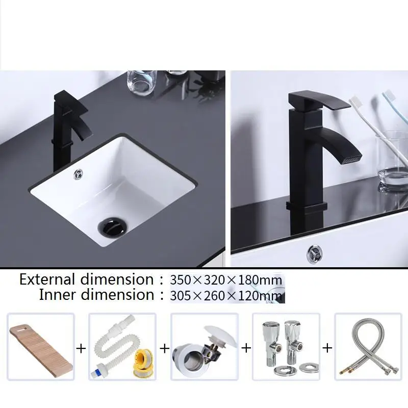 Nablatowa Wasbak Salle Bain Da Appoggio Waschtisch чаша Куба Para Lavabo De Mano Pia Banheiro Ванная раковина умывальник - Цвет: Version T