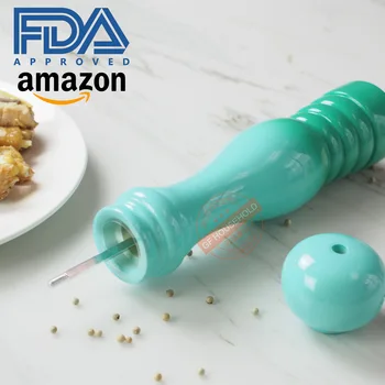 

10 Inch Pepper Grinder Ceramic Manually Fresh Crushed Sea Salt Black and White Particles Are Ground Spice Grinder