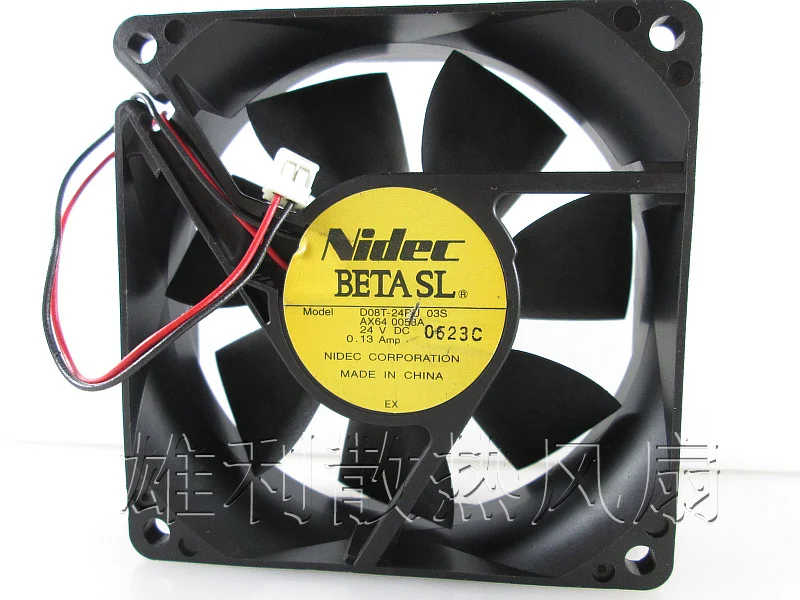 Новый D08T-24PU 03S 8025 24V 0.13A 8 см 2 шт/комплект провода защиты электродвигателя