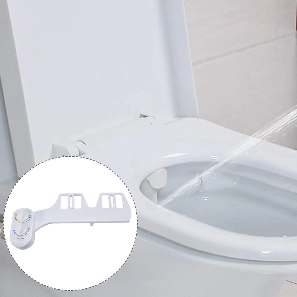 

Bidet Toilet Seat Hot and Cold Fresh Water with Self Cleaning Retractable Nozzle Cleans Attachment Self-Cleaning Personal Care